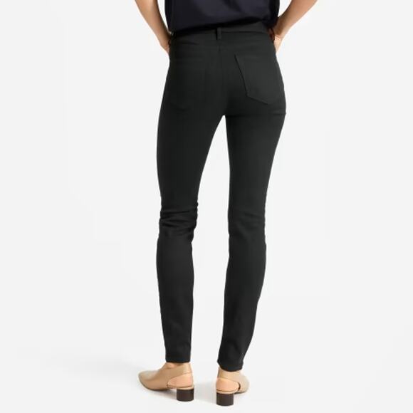 NWT Everlane Mid Rise Skinny Jean in Black - Picture 13 of 14